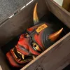 Máscaras de festa Samurai Tio Oni Máscara de Látex Mascaras Halloween Cosplay Adereços Horror Tema Decoração Brinquedos para Adulto Masque 230912