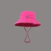 Setka dla Jacquemly Jacquemu Mens Mat Designer Bucket Jacq Woman Woman z szerokim rondem Fisherman Summer Le Bob Krichaut Jacquemes Parasol Outdoor Travel Casual