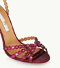 23S/s Tasarımcı Buz Sandal Tequila Plexi Sandal Topuk Yüksek Topuklu Kadın Yüzey Sandalet Ayakkabı Deri Kare Toe Mule Yürüyüş Lady Sandalias