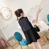 Women's Tanks Casual Elegant Spring Summer Solid Color Sleeveless Chiffon Suit Vest Versatile Single Button Loose Ladies Outerwear Top