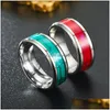 Anillos de banda Nuevo anillo que brilla en la oscuridad Anillos de dedo luminosos mágicos Joyería para los amantes Regalo Entrega directa Dhoun