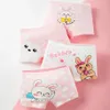 Sous-vêtements pour bébés filles, en coton respirant, short de dessin animé de sécurité, sous-vêtements quatre saisons pour enfants en bas âge, 4 pièces/lot