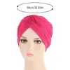 Foulard pliable couleur bonbon, Turban musulman instantané, chapeau Style Simple pour femme, bonnet indien