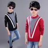 Pullover Winter clothing Boy's clothes Round neck pullover Sweater winter Keep warm Kids clothes children's clothing Cotton products 230912