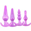 Vibratorer 4st Lot Silicone Butt Plug Male Anus Prostata Massager Anal Bead Dilator Sex Toy For Women Gay Erotic Enem Pärlor 230911