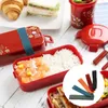 أدوات العشاء 10 PCS Bento Box Strap نطاقات مرونة عالية