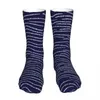 Chaussettes pour hommes océan bleu blanc ondulé rayé hommes femmes mode haute qualité printemps été automne hiver cadeaux