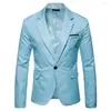 Men's Suits Suit Coat Classic Pure Color Pockets Jacket Temperament Lapel Blazer For Office
