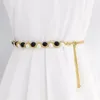 Belts Sweet Simple Exquisite Female Lobster Clasp Alloy Pearl Waist Belt Chain Accessories Waistband