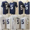 Penn State Nittany 5 Dotson Football Jersey College Lions Blue White Mens Jerseys No Name All Stitched