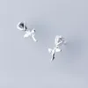 Stud Earrings MloveAcc Real 925 Sterling Silver Rose Flower Leaf Gold Color Small For Women Jewelry