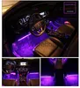 Strisce LED Strisce LED per auto 4 pezzi 48 LED Luci interne multicolori per auto sotto il cruscotto Kit impermeabile con musica e telecomando3251549 HKD230912