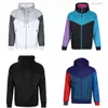 Mode Designer Jacken Lange Windrunner Männer Voll Zipper Wind Breaker Wasserdichte Jacke Trenchcoats Kleidung Trainingsanzüge