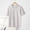 Vrouwen T-shirts Casual Solid O-hals Korte Mouw Oversized Ronde N.Seckline Kleur Katoen Zacht Shirt Losse Dame Tops Tees