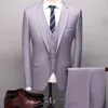 Costumes pour hommes costume de mariage robe de bal (veste pantalon gilet) ensemble pour hommes coupe smoking décontracté affaires Suierno Masculinos Completo