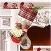 Dekoracje świąteczne Kreatywne kreskówki Skarpetki Gift Socal Santa Claus Snowman Elk Wysoka jakość producenta Hurtowa dostawa Dopert Home Garde Dh6cu