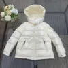 Kinderjas Babykleding kind hoodies peuter Designer Capuchon Dik Warm Uitloper Jongen Meisjes ontwerp Bovenkleding 100% Witte ganzendonsvulling rood wit zwart