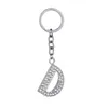 Keychains Lanyards Crystal Rhinestone Keyring Key Holder Purse Bag For Car Fashion Cute Gift 26 English Letters Chain Creative Zinc Al Dhef0