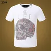 PP Fashion Men's Designer Slim Fit T-shirt Summer Phillip Plain Short Sleeve Round Neck Shirt Tee Skulls Print Tops Streetwea329i