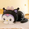 Wholesale cute little black cat plush toys Children's games Playmate Sofa Throw pillows Holiday gift doll machine prizes