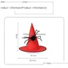 Party Hats Black Spider Witch Hat Childrens Adt Halloween Magician Role Play Props Decoration Clothing Accessories Drop Delivery Home Dhikr