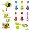 Kaffee Tee Werkzeuge Kreative Teekanne Siebe Sile Löffel Infuser Mit Lebensmittel Grade Blätter Form Edelstahl Infuser Sieb Filte Otvda