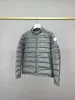 Braço bolso emblema dos homens jaqueta de moda designer puffer jaqueta inverno com capuz para baixo jaquetas chapéu destacável casaco quente tamanho 1-5