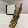 Ceinture de créateur Mode luxe plaid vieille fleur rayé cuir boucle d'or ceintures designer hommes et femmes taille: 3.8CM