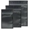 Tamanhos variados Matte Clear Black Black Zip Lock Bags 100pcs PE Plastic Flat Ziplock Package Bag 201022195A
