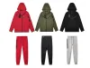 Tjock teknisk fleece herrbyxor tekniska fleece hylsa jacka tröjor designer rymd bomull bomulls tröjor botten jogging svettkläder hoodie kvinnors hoodie set