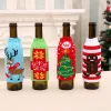 Ensemble de bouteilles de bière tricotées de haute qualité, fournitures pour la maison, décorations de noël