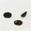 Pedras preciosas soltas forma oval 3x5-6x8mm trilhões faceta corte de alta qualidade 100% autêntico natural fumaça cristal de quartzo para jóias dhgarden dh5mb