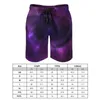 Shorts pour hommes Spiral Galaxy Sky Gym Summer Star Cluster Print Casual Board Pantalons courts Hommes Courir Séchage rapide Maillot de bain personnalisé