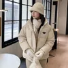 Prrra Marke Mode Designer Damen Daunenjacken Parkas 2023 Neue Damen Kurze Baumwollmäntel Winter Verdickte Wärme Lose Oberbekleidung Freizeitmantel