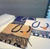 2023 Designer scarf Scarves Trendy Letter Jacquard Long Scarf Double Side Color Women Cashmere Wrap gift