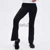 Активные брюки LU-19 Slim Fit Slim Micro Ra Yoga Pants Dance Studio Высокоэластичные леггинсы Универсальные модные спортивные повседневные брюки для женщин x0912