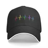 Cappellini con visiera Pulse Heartbeat Pride LGBT Gay Love Uomo Berretto da baseball con visiera Cappello da esterno