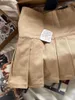 Gonne American Vintage Khaki Minigonna a pieghe Estate Streetwear Vita bassa A-Line Corto Gonne Donna Musica Party Fairycore Y2k