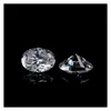 Loose Diamonds High Grade Moissanite Gemstone Very Excellent Brilliant Cut Oval 3X2Mm Great Fire E-F Color Synthetic Diamond Dhgarden Dhstc