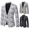 Mäns kostymer blazrar herrar kostymer jackor avslappnad brev tryckt veston homme elegant smal bröllopsklänning blazer koreanska män kläder manteau luxe homme 230912