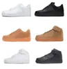 designer skor vita sneakers för mens luft casual skor styrkor löparskor 1 utomhusskor högkvalitativa plattformskor klassiska trippel air''forces 1 vit svart a3