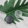Clear Eye Cream Jar Bottle 3g 5g Empty Glass Lip Balm Container Wide Mouth Cosmetic Sample Jars with Black Cap Rrpcp