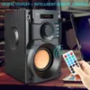 Alto-falantes portáteis A100 Big Power Bluetooth Alto-falante sem fio estéreo Subwoofer Alto-falantes de graves pesados Suporte para reprodutor de música Display LCD Rádio FM TF HKD230912