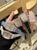 2023 Haute Qualité Hommes Femmes Montre Plein Diamant Glacé Sangle Designer FRANCK MULLER Montres Mouvement À Quartz Couple Amoureux Horloge Montre-Bracelet