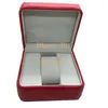 Oryginalny papierowy papierowy papier z czerwonymi skórzanymi pudełkami męskie zegarki dla pudełka na prezent232f