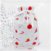 Confezione regalo Buon Natale Babbo Natale Dstring Goodie Candy Bag Party Festivel Treat Presents Packaging Drop Delivery Home Garden Fes Dhyni