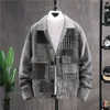 Misto lana da uomo Cappotto di lana scozzese da uomo Primavera e autunno Versione coreana del cappotto di lana con bavero Giacca invernale spessa casual Abbigliamento uomo 230911