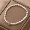 Bracelet de perles d'eau douce naturelles pour femmes, Bracelets de perles de Jade à la mode, cadeau, bijoux fins