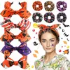 Halloween Ghost Skull Headband Rabbit Ears Knotted Hair Hoop Ghost Festival Print Hair Rope Girls Ponytail Holders Hair Ties