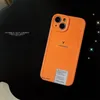 Nya designers telefonfodral telefonfodral mode lyxbrev fodral orange iPhone 12 pro promax 13 pro promax xs skyddande omslag xsmax xr